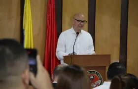 El magistrado Iván Mauricio Lenis, presidente de la Corte Suprema.