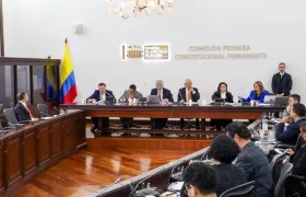 Entidades judiciales en la Comisión Primera del Senado.