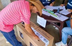 Aspecto de las elecciones de cafeteros en el país. 