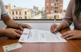 Imagen de referencia de la firma de una hipoteca. 
