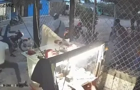Cámara registró el homicidio. 