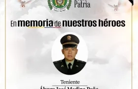 Teniente Álvaro José Medina Peña. 