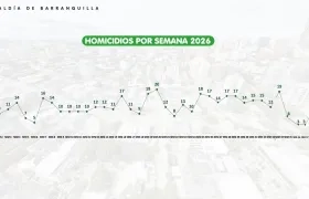 La tendencia de las cifras de homicidio.
