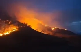 Imagen del incendio.