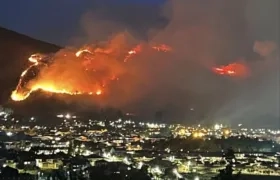 Incendio en Villa de Leyva.