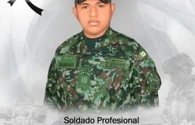 El soldado profesional Jhon Marrugo Manjarrez. 