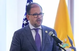 John Reimberg, ministro del Interior de Ecuador.