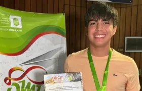 Matías Luengas Vergel, el estudiante de 16 años del Colegio Santo Ángel de la Guarda.