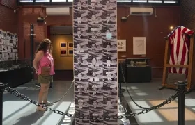 Muro con fotografías de personas desaparecidas en los atentados del 11S.