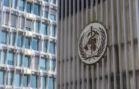 Fachada de la Organización Mundial de la Salud.