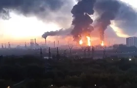 Panorama en Moscú después del ataque.