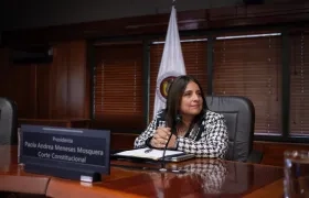 Paola Andrea Meneses, presidente de la Corte Constitucional.