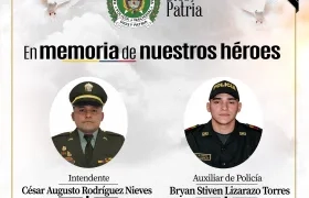 Policías asesinados en Ábrego.