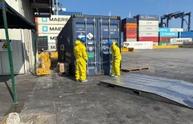 Los residuos partieron desde el puerto de Santa Marta. 