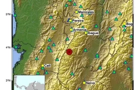 El reporte del sismo.