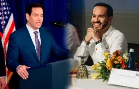 El secretario de Estado de EE.UU., Marco Rubio, y el Presidente de Colombia, Abelardo De La Espriella.