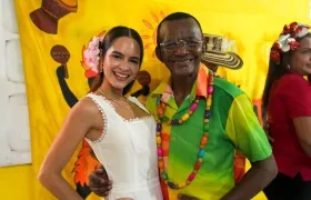 La Reina Salwa Maloof Habib y el Rey Momo Abraham Cáceres.