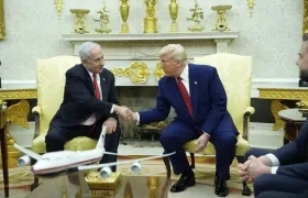 El presidente de Estados Unidos, Donald Trump, y el primer ministro de Israel, Benjamin Netanyahu.