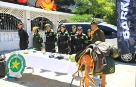 Uniformados de la Policía.
