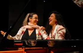 La pianista Yamira Rodríguez Núñez y la cantante Zeidy Bornacelli García.