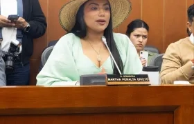 Martha Peralta, senadora de la República. 