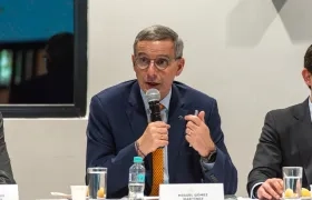Miguel Gómez, ministro de Hacienda.