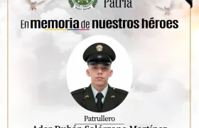Patrullero de la Policía Ader Durán Solórzano Martínez.