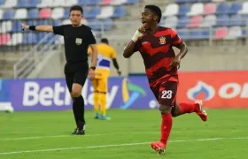 Phillipe Oviedo, autor del gol del empate del Barranquilla FC. 