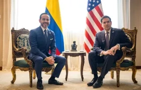 El presidente Abelardo De La Espriella y el secretario de Estado de EE.UU., Marco Rubio.