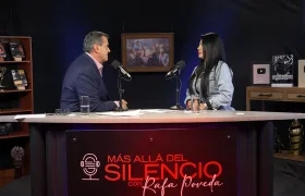 Paulin Karine Díaz en la entrevista concedida a Rafael Poveda. 