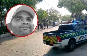 Lugar del atentado en el barrio Ciudad Jardín