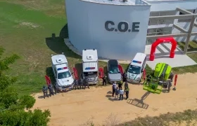 Vehículos especializados entregados por la Gobernación del Atlántico.