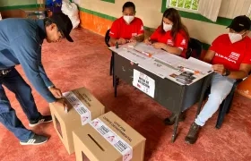 Votación de caficultores.