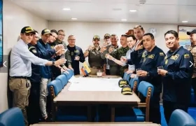 Foto del brindis.
