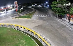 Momento del accidente.