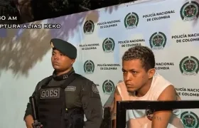 Aldair Contreras Echeverría, alias ‘Keko’, tras ser capturado el pasado 16 de octubre. 