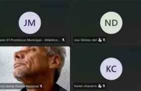 Juan Fernando Álvarez Torres durante la audiencia virtual de este viernes. 