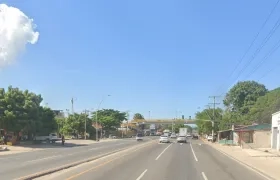 Vía Oriental, a la altura del barrio El Concorde de Malambo. 