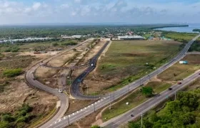 Imagen de la vía a Tierra Baja, en Cartagena.