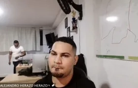 Cleiver Jesús Pérez Sánchez durante la audiencia de imputación.