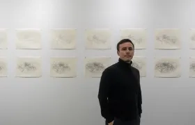 El artista plástico y pintor barranquillero Dylan Altamiranda.