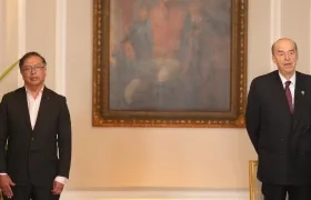 El expresidente Petro y Álvaro Leyva Durán.