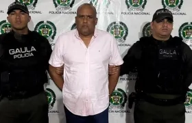 Everth Julio Hawkins Sjorgreen tras ser capturado por el Gaula de la Policía. 