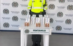 El fentanilo incautado por parte de la Policía. 