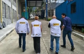Funcionarios de la Procuraduría en la cárcel de Itagüi.