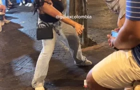 Turista que dañó figura del Cura Umaña. 