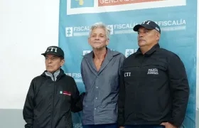 Juan Fernando Álvarez Torres en la URI de la Fiscalía, en Barranquilla.