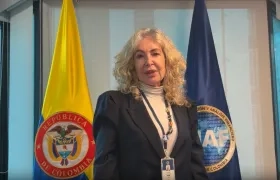 La directora de la Unidad de Información y Análisis Financiero, Martha Luz Reyes Ferro.