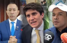 Ricardo Roa, Wadith Manzur y Yahir Acuña. 