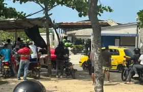 Lavadero de carro donde se presentó el atentado con artefacto explosivo. 